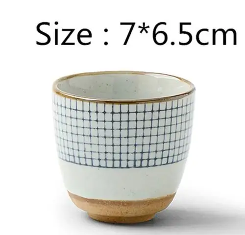 Грубая керамическая кружка в стиле ретро японская суповая чашка ручной росписи с