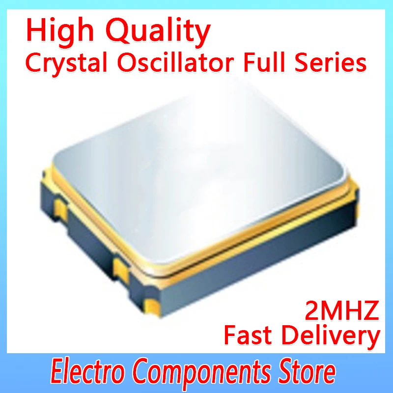 

5PCS SMD 3225 2MHZ 2M 2.000mhz 4P Active Crystal Oscillator 3.2x2.5 Quartz Crystal Oscillators 4Pin 3.2*2.5mm OSC Surface Mount