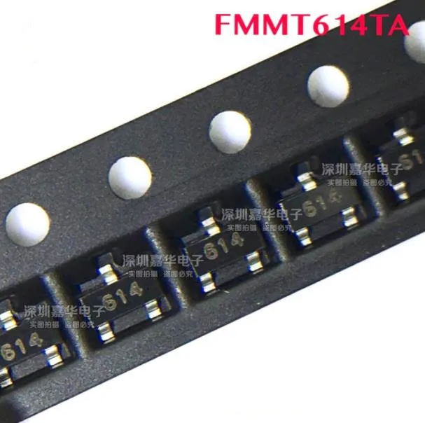 

New original FMMT614TA FMMT614 614 100V 500MA SOT23-3 50pcs/lot