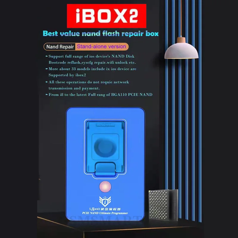 Новинка версия ibox2 BGA110 программатор iBox для iPhone SE-11 Pro Max ipad NAND SYSCFG модификация