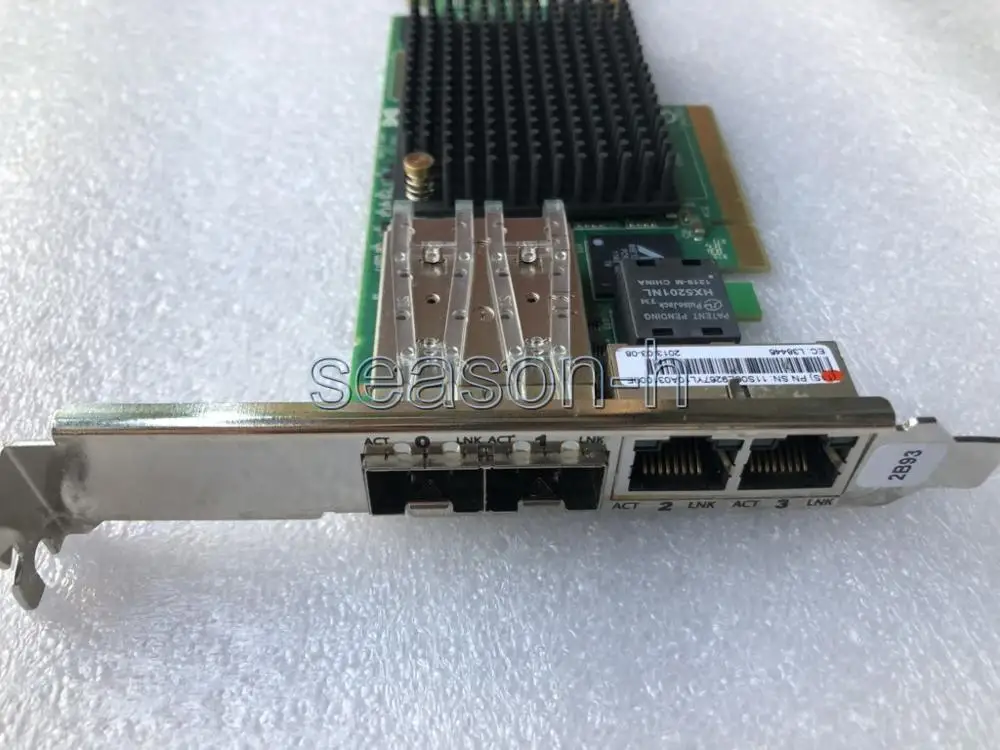 Сетевой адаптер IBM EN0H 74Y3518 00E9267 2B93 4 порта PCIe2 (2x10 ГБ FCoE 2x 1GbE RJ45) | Компьютеры и офис