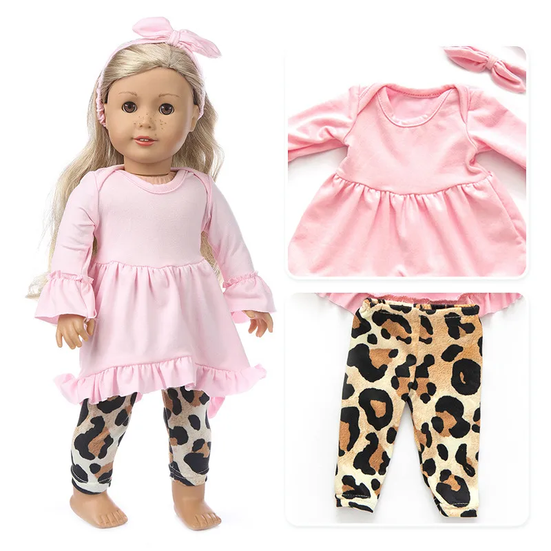 

Fit 18 inch 43cm Doll Clothes Accessories Baby New Born Spring Summer Short Shirt, Shorts School Season Ball Suit For Baby Gift