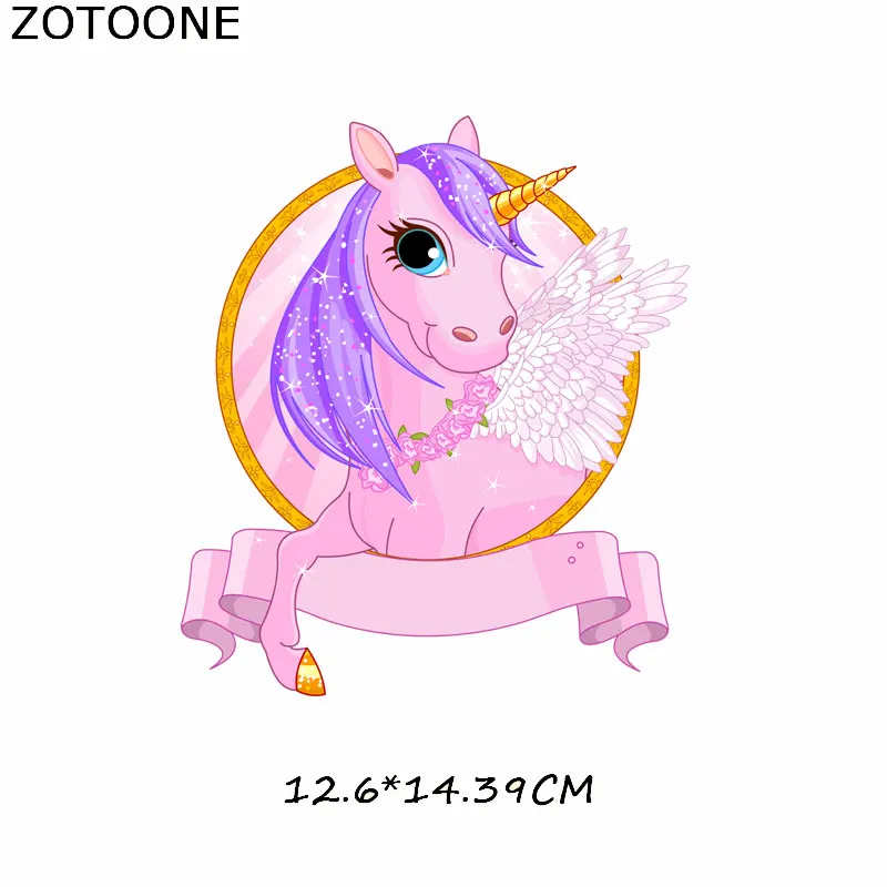 Нашивки с единорогом для самостоятельного нанесения тепла наклейки на одежду