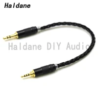 haldane hifi 7n silver plated 2 5mm trrs balanced male to 3 5mm 3pole stereo male audio adapter cable 2 5 to 3 5 connector diy