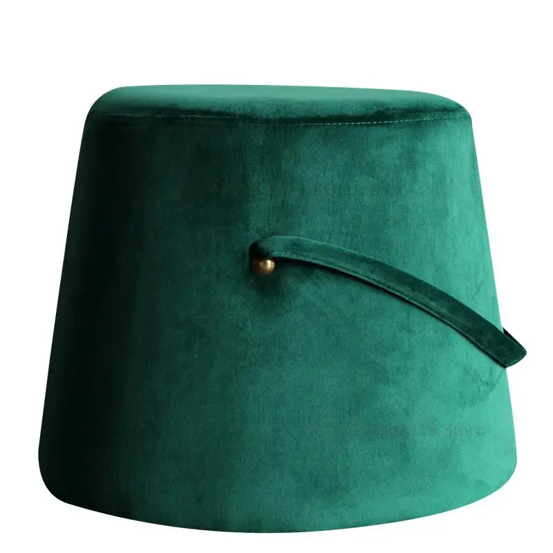 Nordic Ins Wind Bench Flannel Sofa Stool Minimalist Creative Personality Low Fashion Fabric Makeup Footstool |