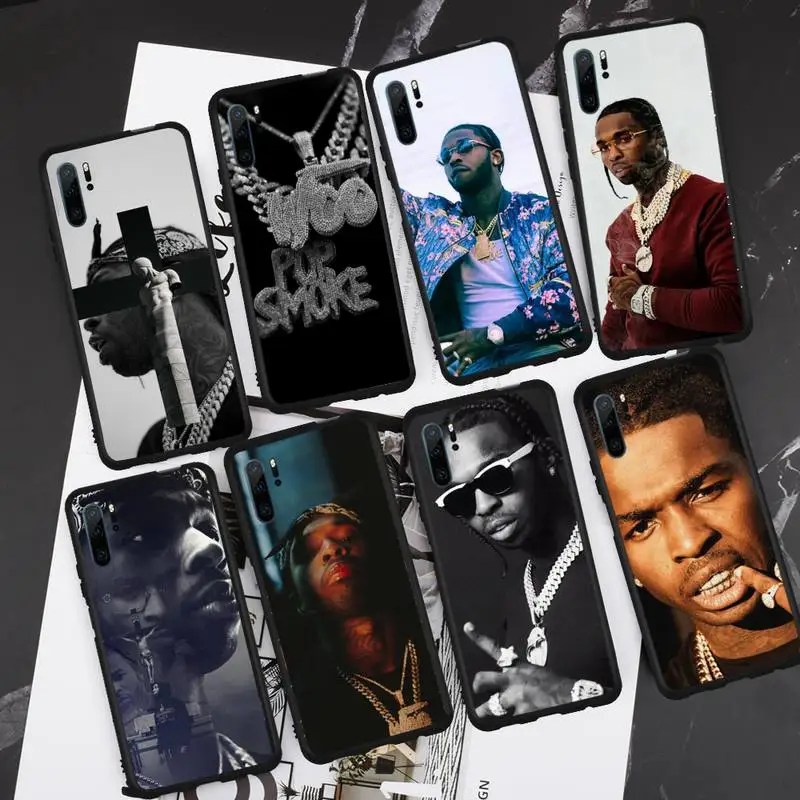 

Rapper Pop Smoke singer fashion Phone Cases For Huawei honor Mate P 9 10 20 30 40 Pro 10i 7 8 a x Lite nova 5t cover funda coque