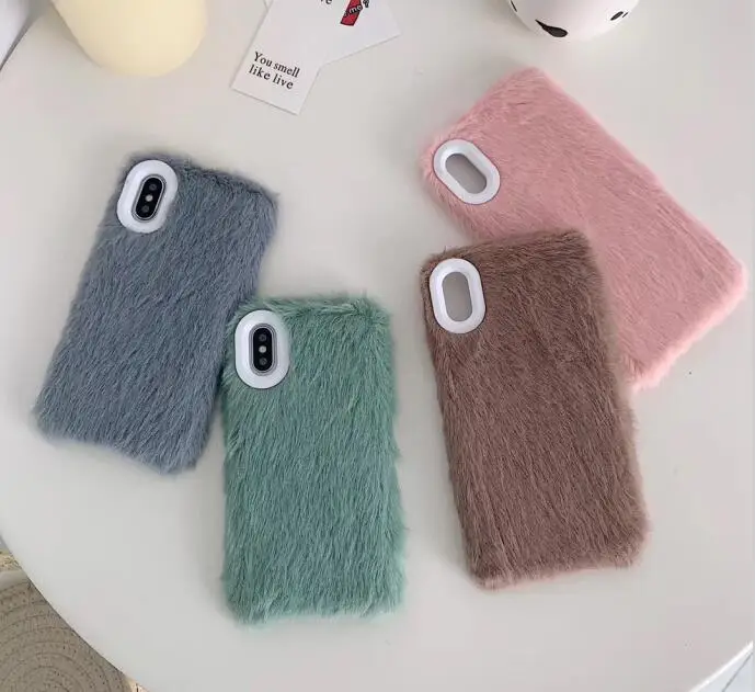 Gimfun теплый фланелевый клетчатый тканевый чехол для телефона для Iphone 11 чехол простой плюшевый тканевый чехол для Iphone 11 Pro Xs Max Xr X 6 7 8 Plus