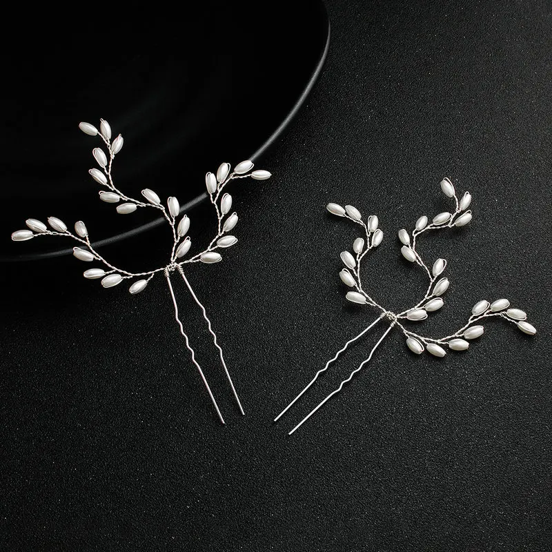 Жемчужина свадебная прическа невесты шпильки уникальные Aolly свадебные