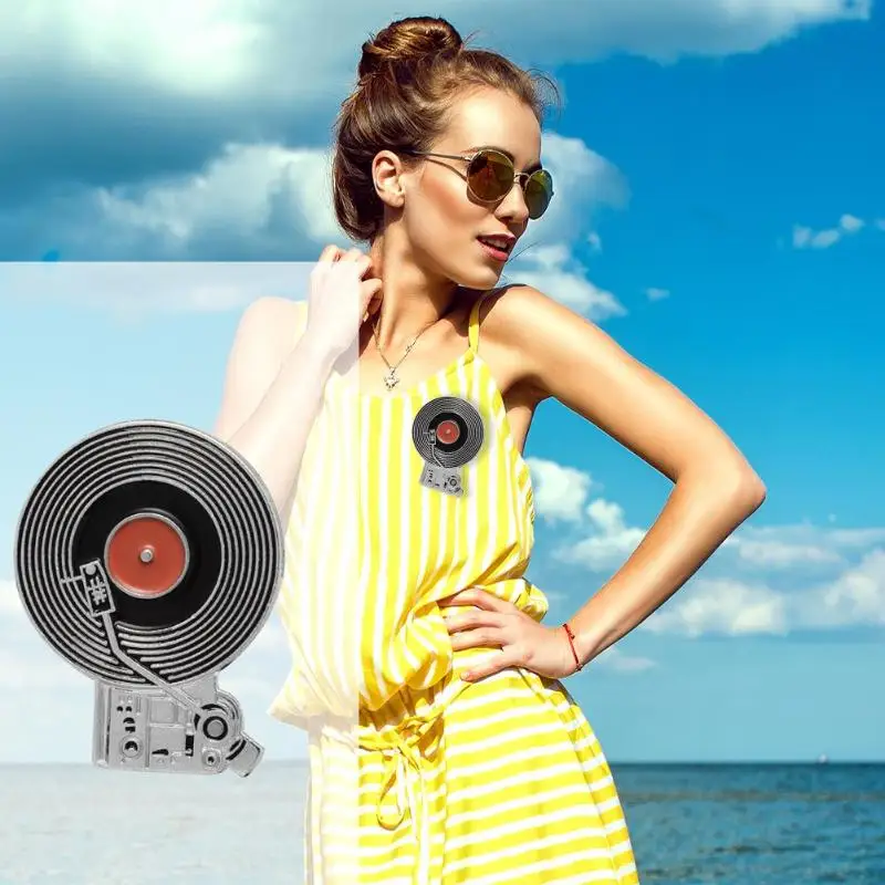 1 шт. брошь в стиле ретро Vibes на ленте виниловая для рюкзака панк креативные