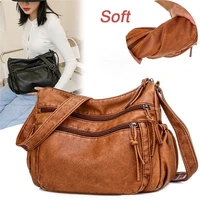 2021 women shoulder bag high quality pu leather crossbody bag soft female multi pockets messenger bag ladies handbag sac a main