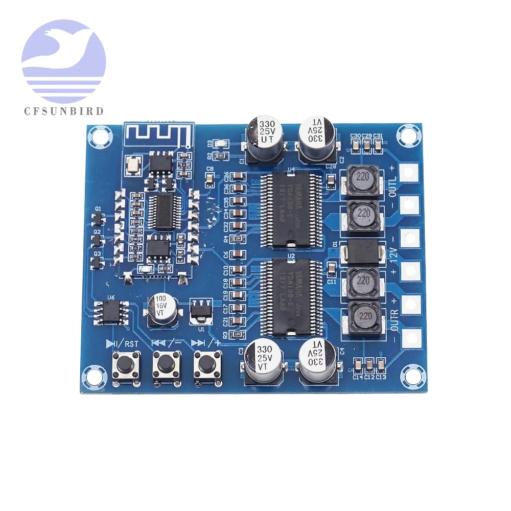 XH-A353 HIFI Bluetooth 5.0 Yamaha digital power amplifier board Stereo AMP 20W+20W dual core upgrade aplificador audio - купить по