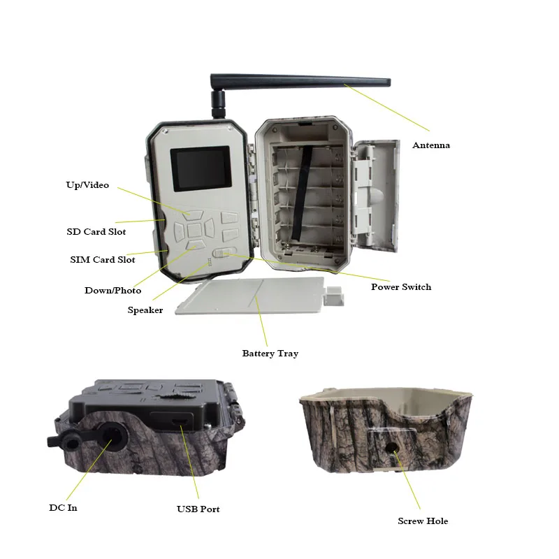 Фотоловушка Bolyguard 4G GPS 36PM 1080P с ночным видением Охотничья ловушка камера для дикой