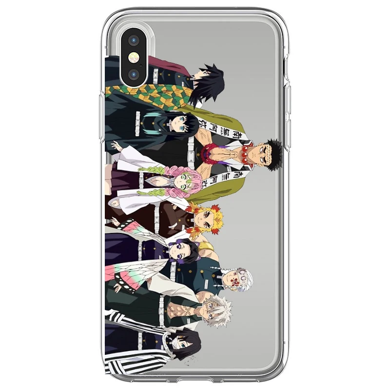 Мягкий чехол для телефона Kamado Nezuko Kimetsu no Yaiba рассекающий демонов iphone 12 11 13 Pro Max X XR XS