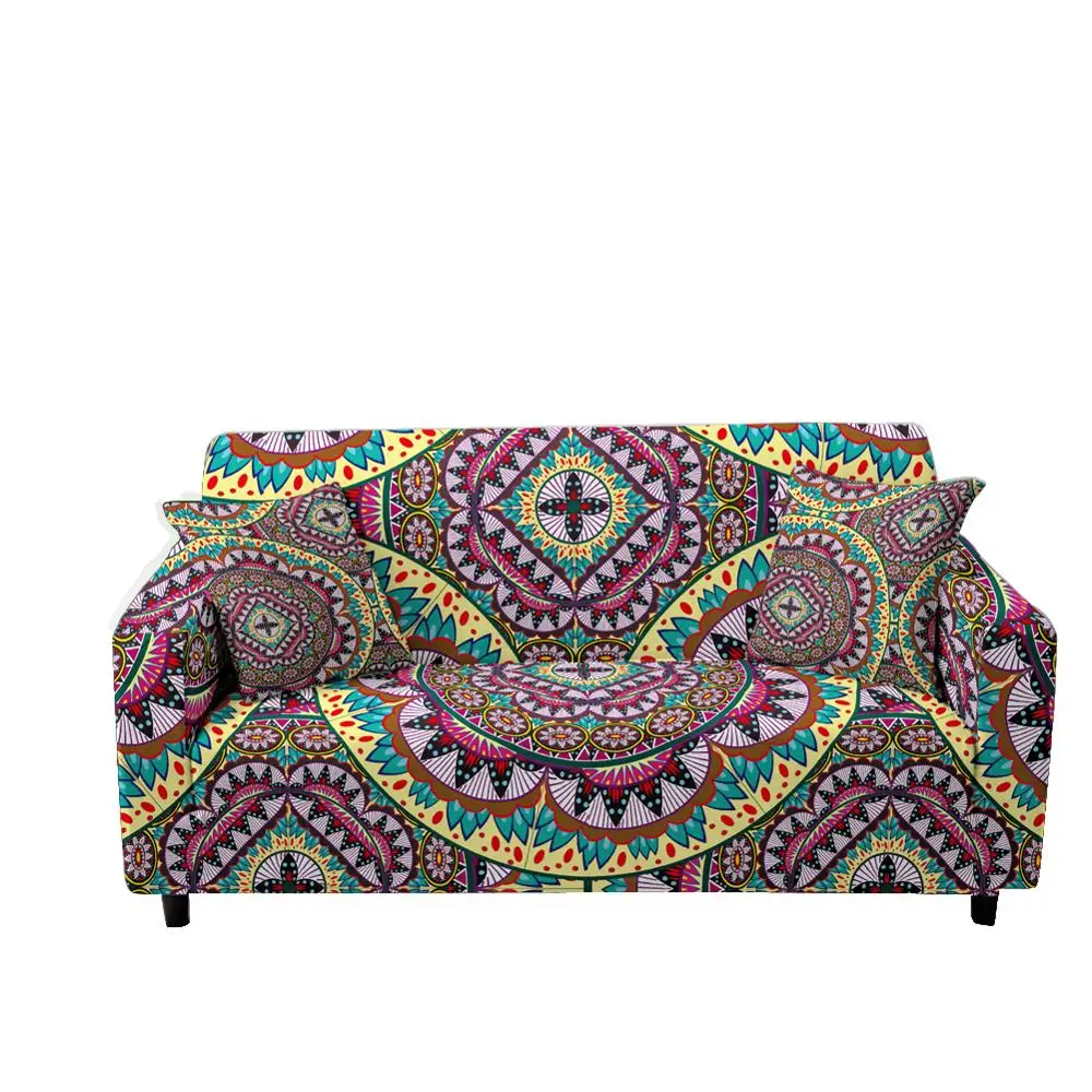 Bohemia Elastic LuxurySofa Covers For Living Room Sectional Corner Furniture Slipcover Couch Cover 1/2/3/4 Seater Mandala | Дом и сад