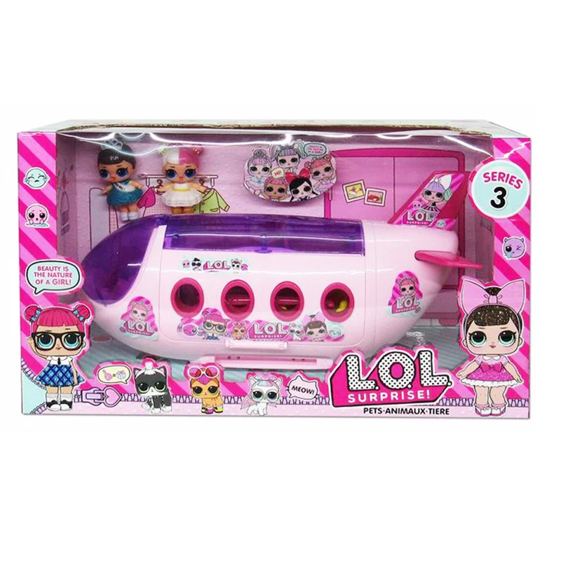 Куклы сюрпризы LOL Deluxe самолёт кукла для девочек набор игрушек модель из ПВХ