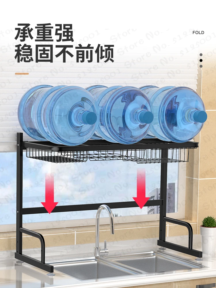 

65.5/79/85.5/91cm Dish Drying Rack Over the Sink Kitchen Supplies Storage Shelf Counter Space Saver Tableware Drainer Organizer