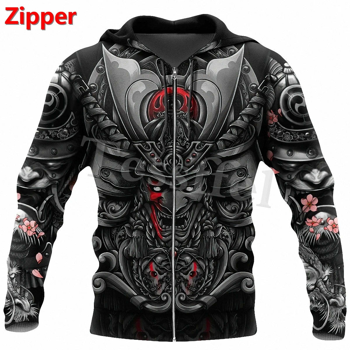 

Tessffel Japan Samurai Tattoo 3D Printed New Men's Sweatshirt Harajuku Zipper Hoodie Casual Unisex Jacket Pullover Style-23