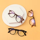 Очки мужские и женские, ретро, очки в круглой оправе, с защитой от сисветильник света, для компьютерных игр