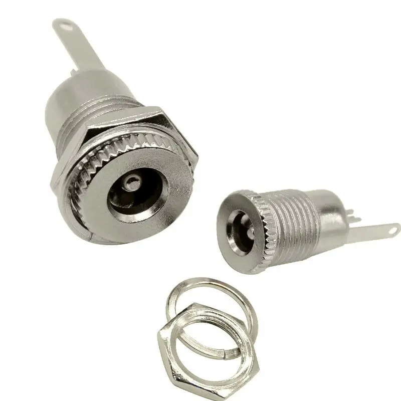 

DC 5.5 x 2.1mm 5.5mm x 2.5 mm Power Jack Socket Female Panel Mount Connector