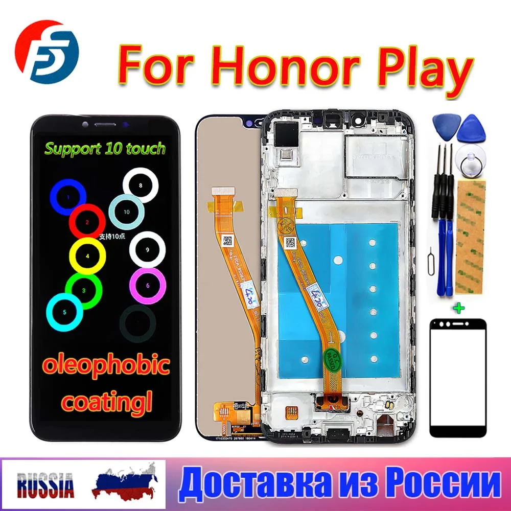 100% протестированный 6 3 дюймовый сенсорный экран для Huawei Honor Play COR L29 ЖК дисплей с
