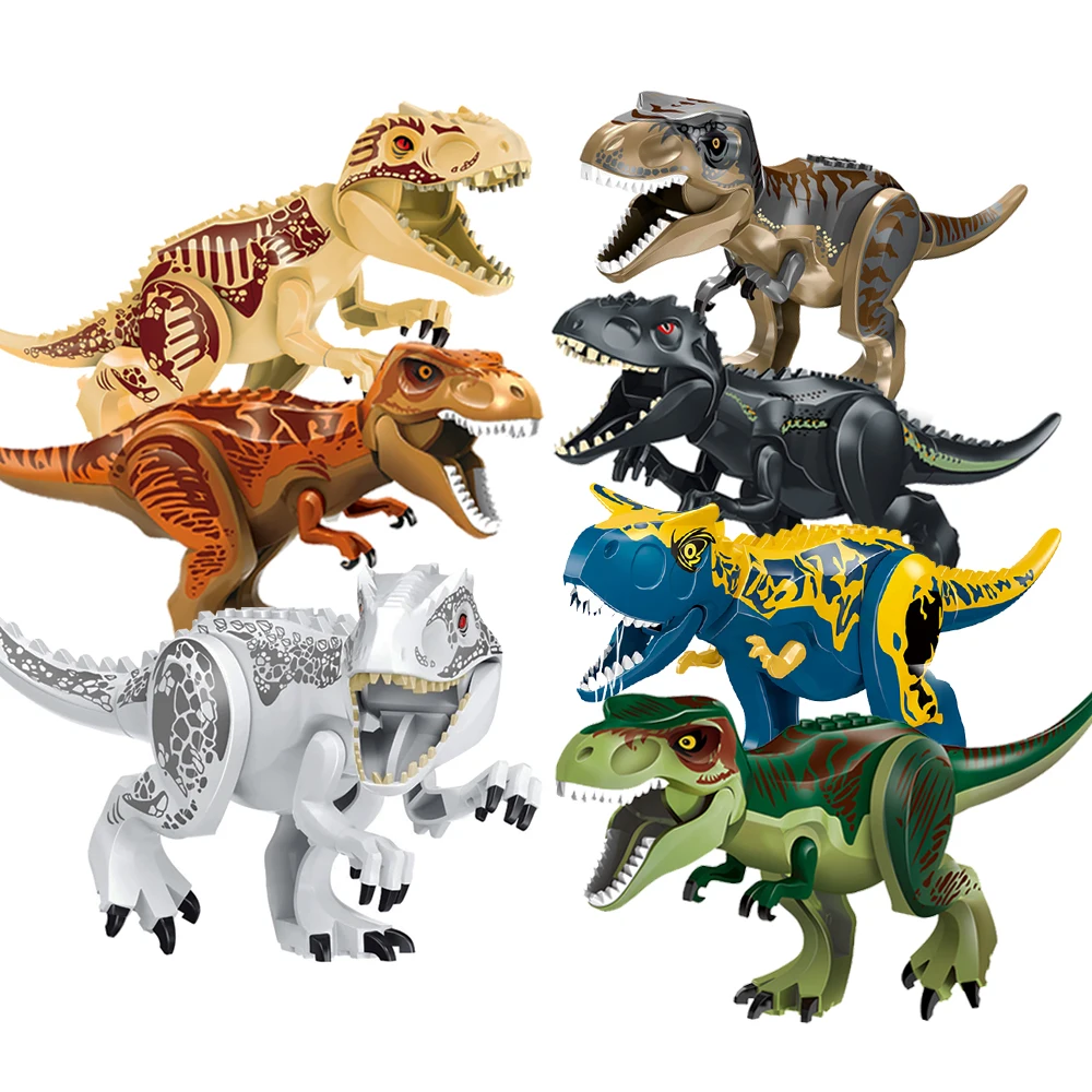 Фигурка динозавра Юрского периода Т-Рекс Велоцираптор Трицератопс