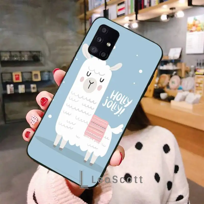 

lama Llama Animals Phone Case For Samsung A50 A51 A71 A20E A20S S10 S20 S21 S30 Plus ultra 5G M11
