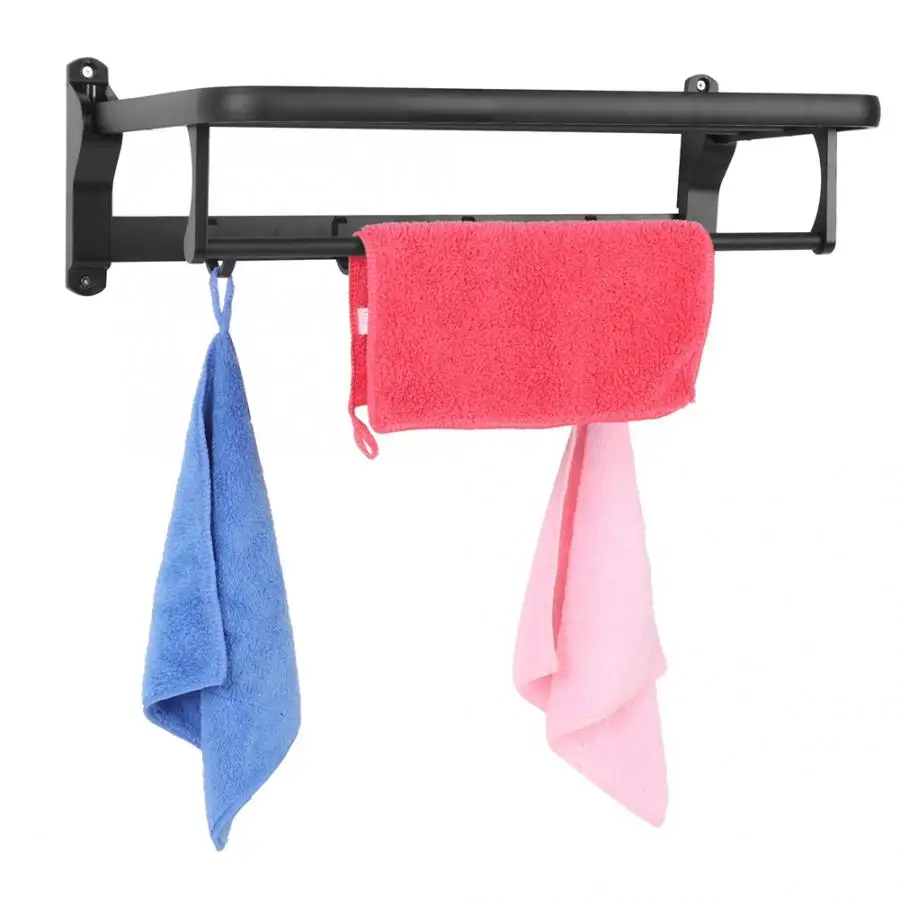 Вешалка для полотенец Настенная вешалка Держатель полка хранения аксессуары