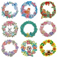 new diy diamond painting wreath kit for door home wall decoration special shaped drill diamond embroidery kit cross stitch
