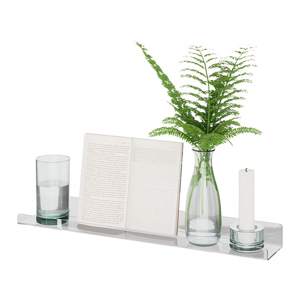 Акриловые плавающие настенная полка дети невидимым Дисплей Органайзер | Дом и