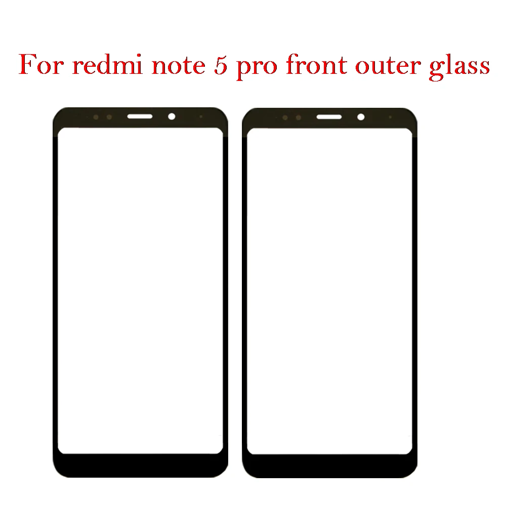 Переднее внешнее стекло для Xiaomi Redmi 5 Plus Note Pro сенсорный экран ЖК-дисплей замена