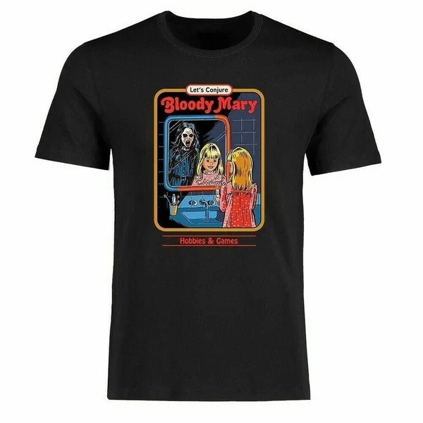 

Мужская футболка, забавная футболка с рисунком Кровавой Мэри, хлопковая короткая футболка