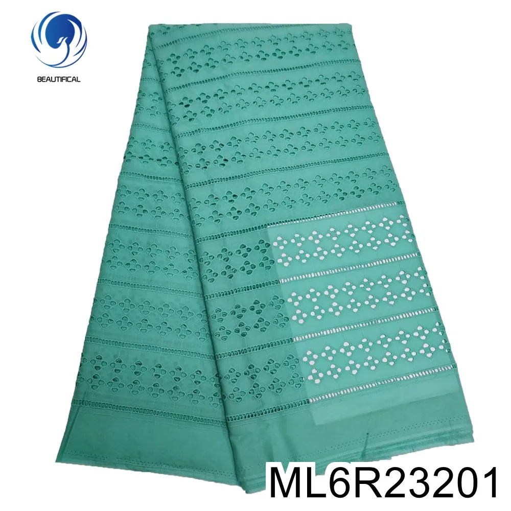 

BEAUTIFICAL cotton lace fabric nigerian dry lace tissu 5 yards embroidery swizterland swiss lace for cloth ML6R232