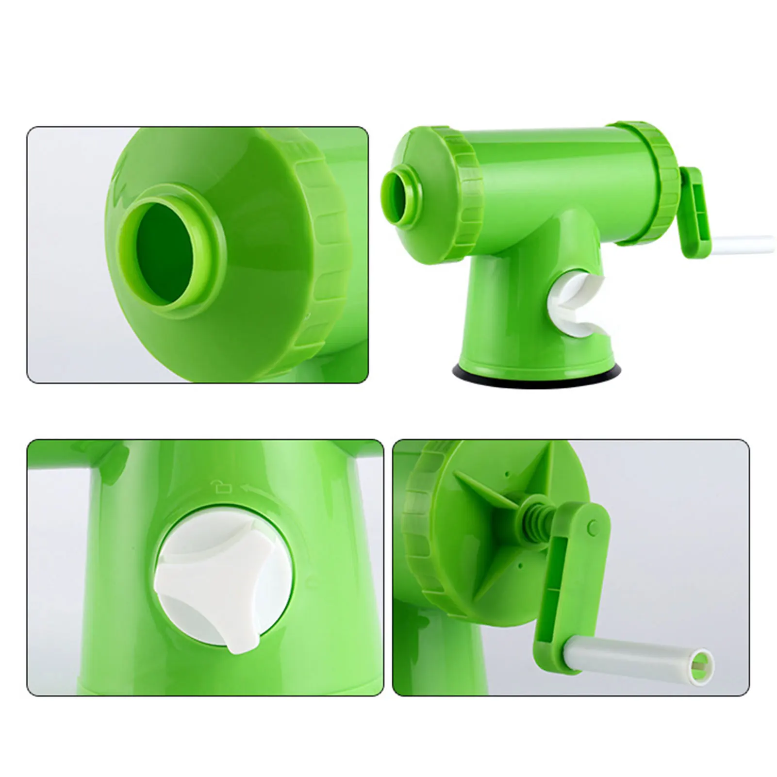 Горизонтальный колбасный шприц на 1 л с 4-мя насадками ручная колбасная машинка