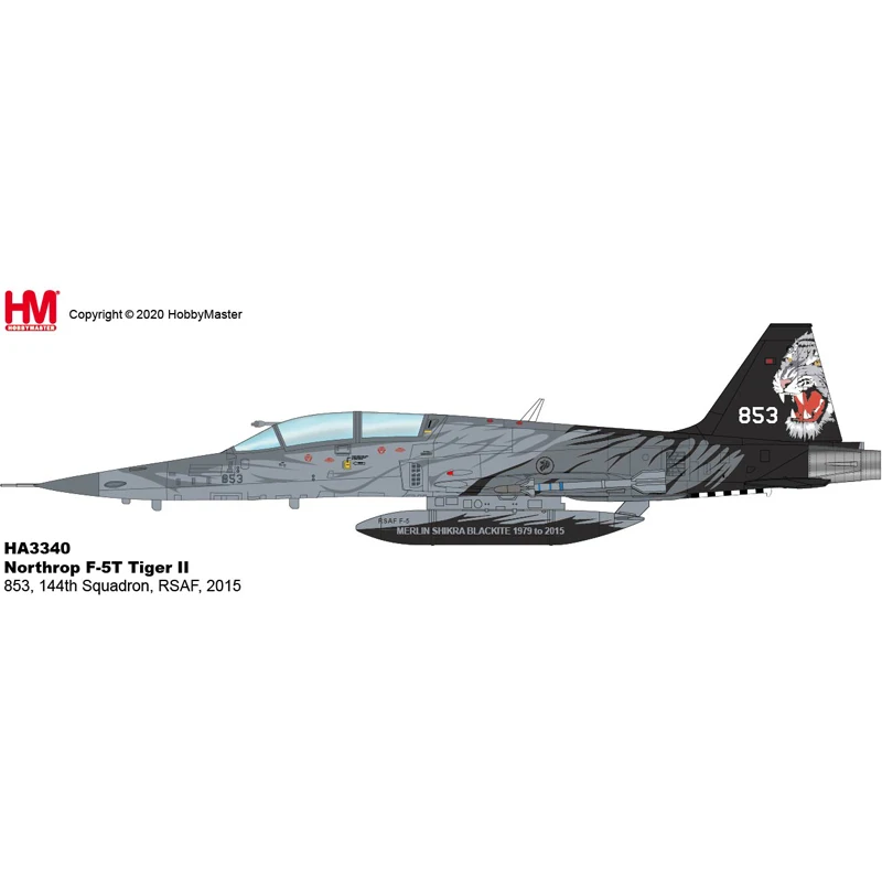 

February 2015, RAF 144 Squadron, F-5T Tiger II 853, HA3340