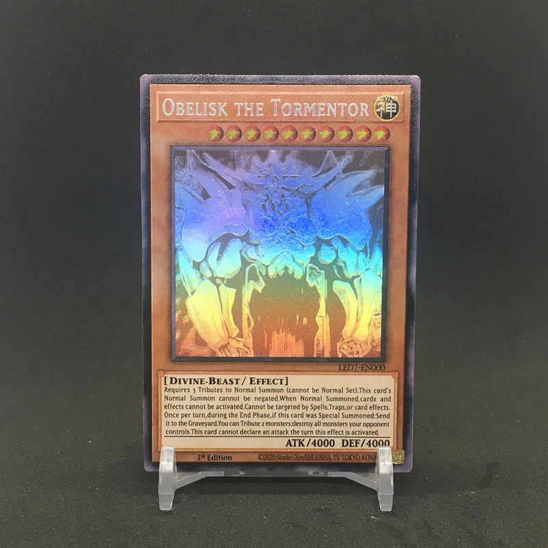 

Obelisk The Tormentor LED7 Gray Egyptian God English DIY Toys Hobbies Hobby Collectibles Game Collection Anime Cards