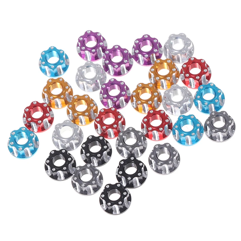 

4pcs Alloy M4 Carving Design Hexagonal Nuts For HSP Sakura D3 D4 1/10 RC Remote Control Car Accessories