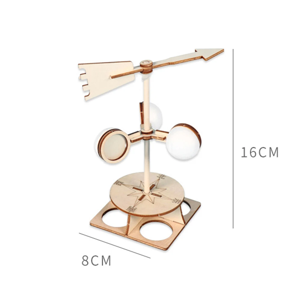 

Kids DIY Wind Vane Model Kit Scientific Physics Experiment Educational Toys Develop children's ability to observe think analyze