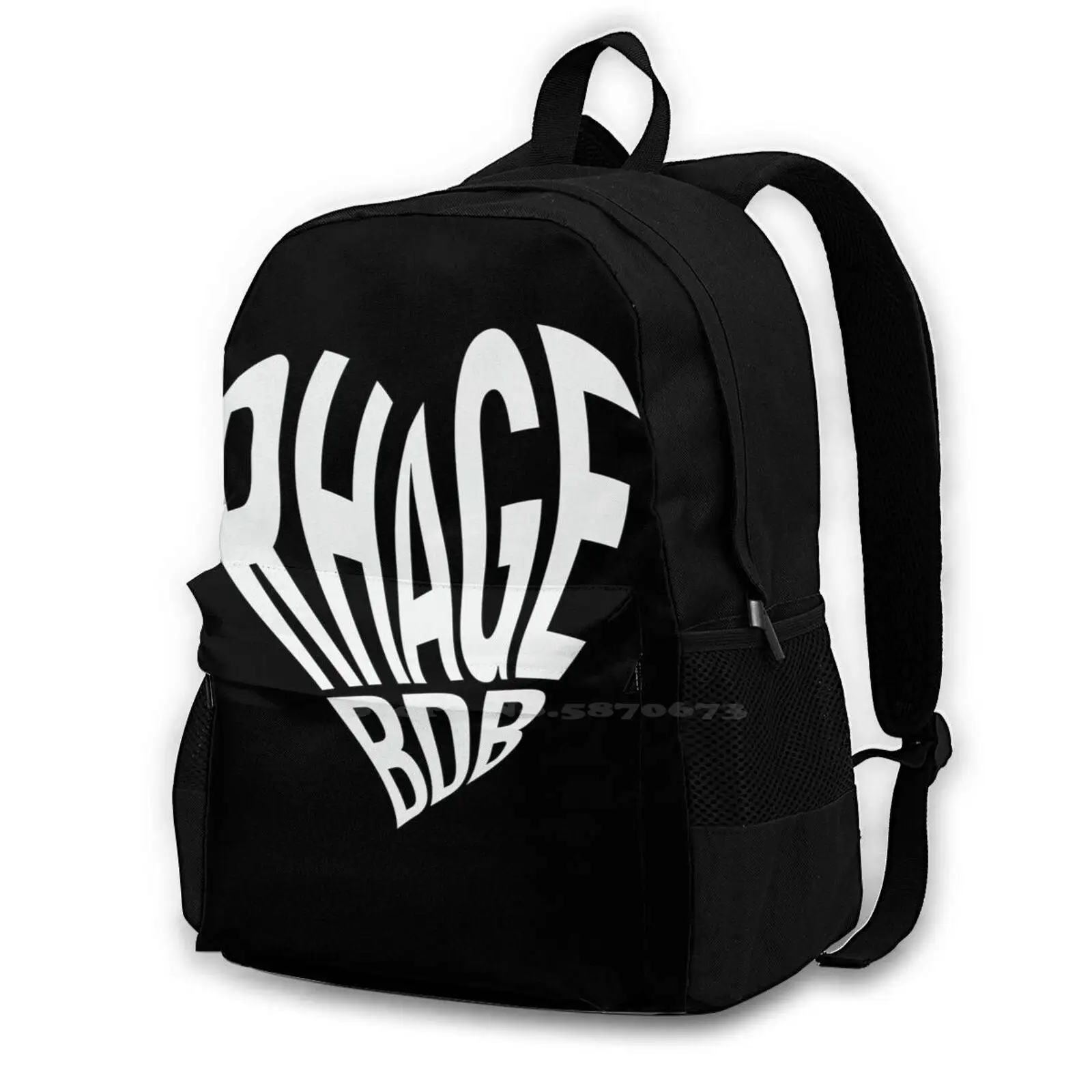 Rhage Heart-Black Dagger Brotherhood-White Лидер продаж школьный рюкзак модные сумки черный кинжал