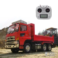 114 scale lesu model hydraulic 66 dumper rc truck with painted red car included motor radio model thzh0333 smt4