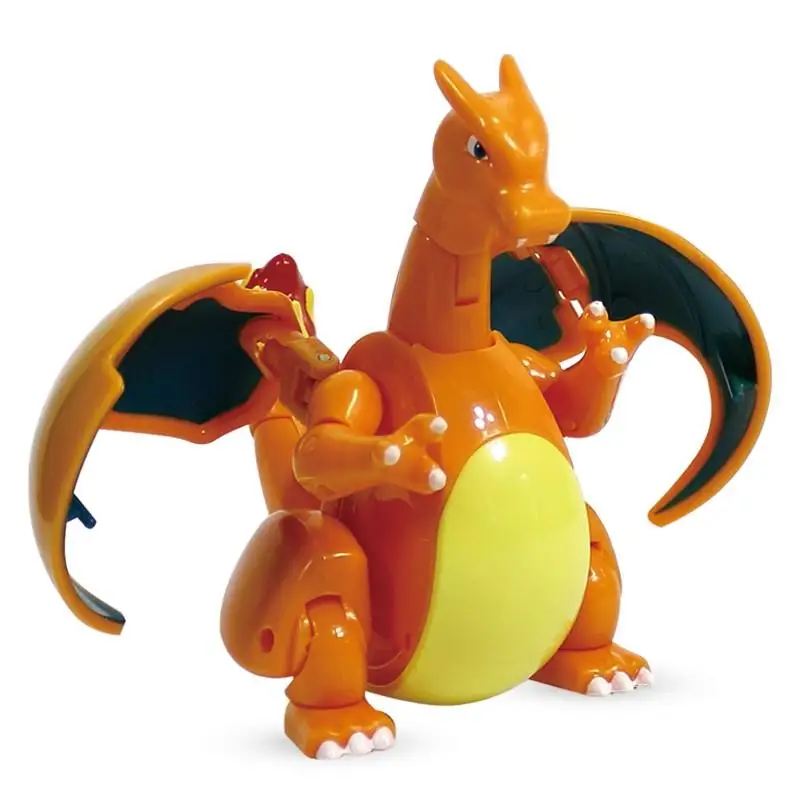 

Pokemon Toy Figure Pikachu Charizard Gyarados Blastoise Pocket Elf Ball Manual Deformation Robot Elf Baby Set Movie & TV