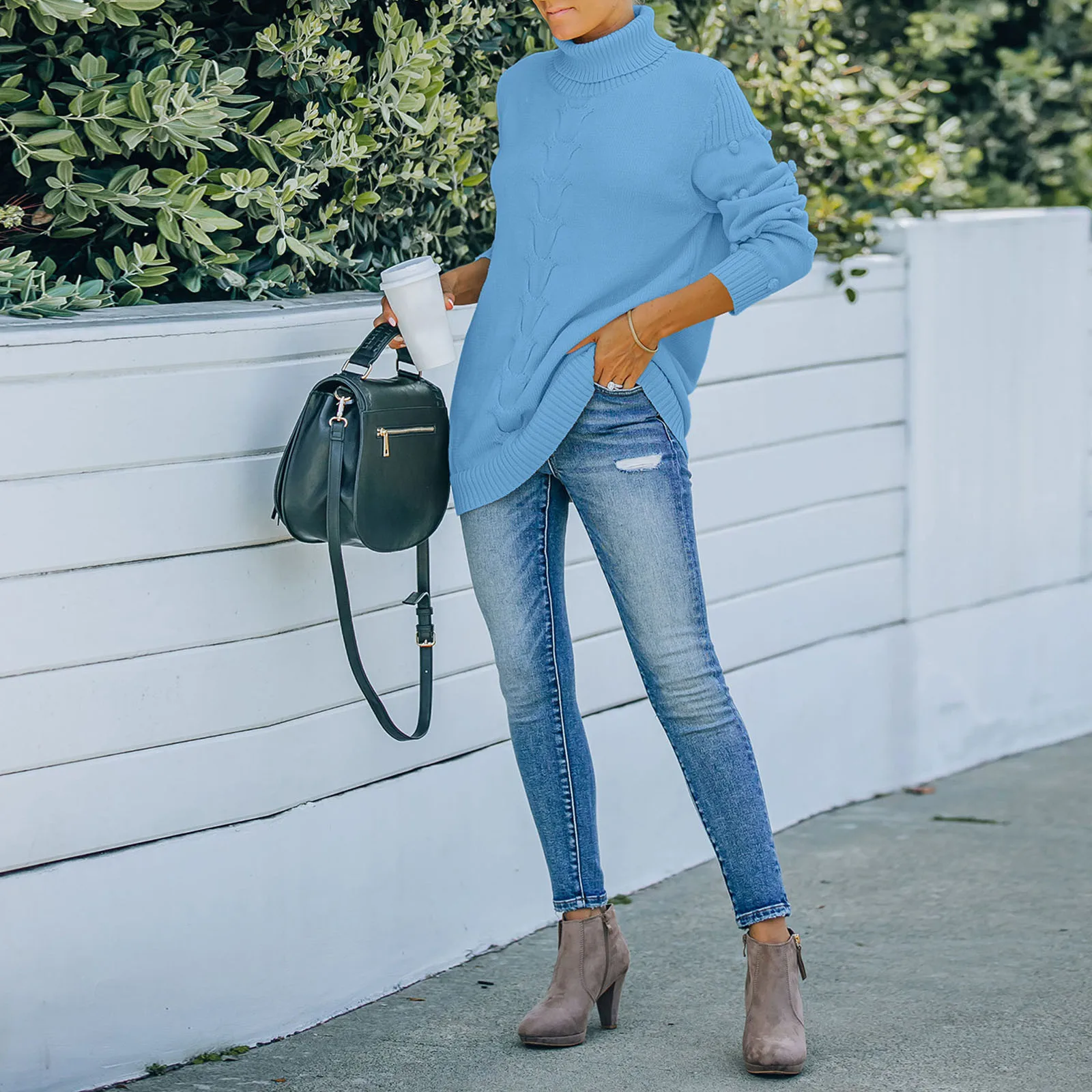 Однотонные женские пуловеры осенняя Водолазка с длинным рукавом повседневные