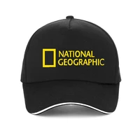 national geographic channel lletter print baseball cap men outdoor sports ngci dad hat adjustable snapback hats bone