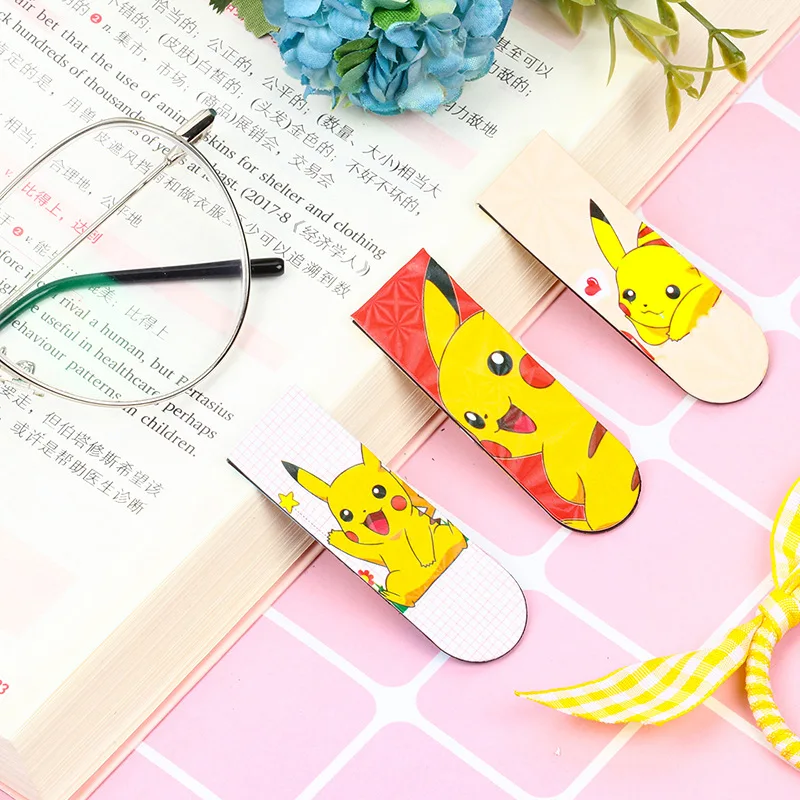 Покемон Пикачу магнитная закладка креативная Веселая изысканная мягкая