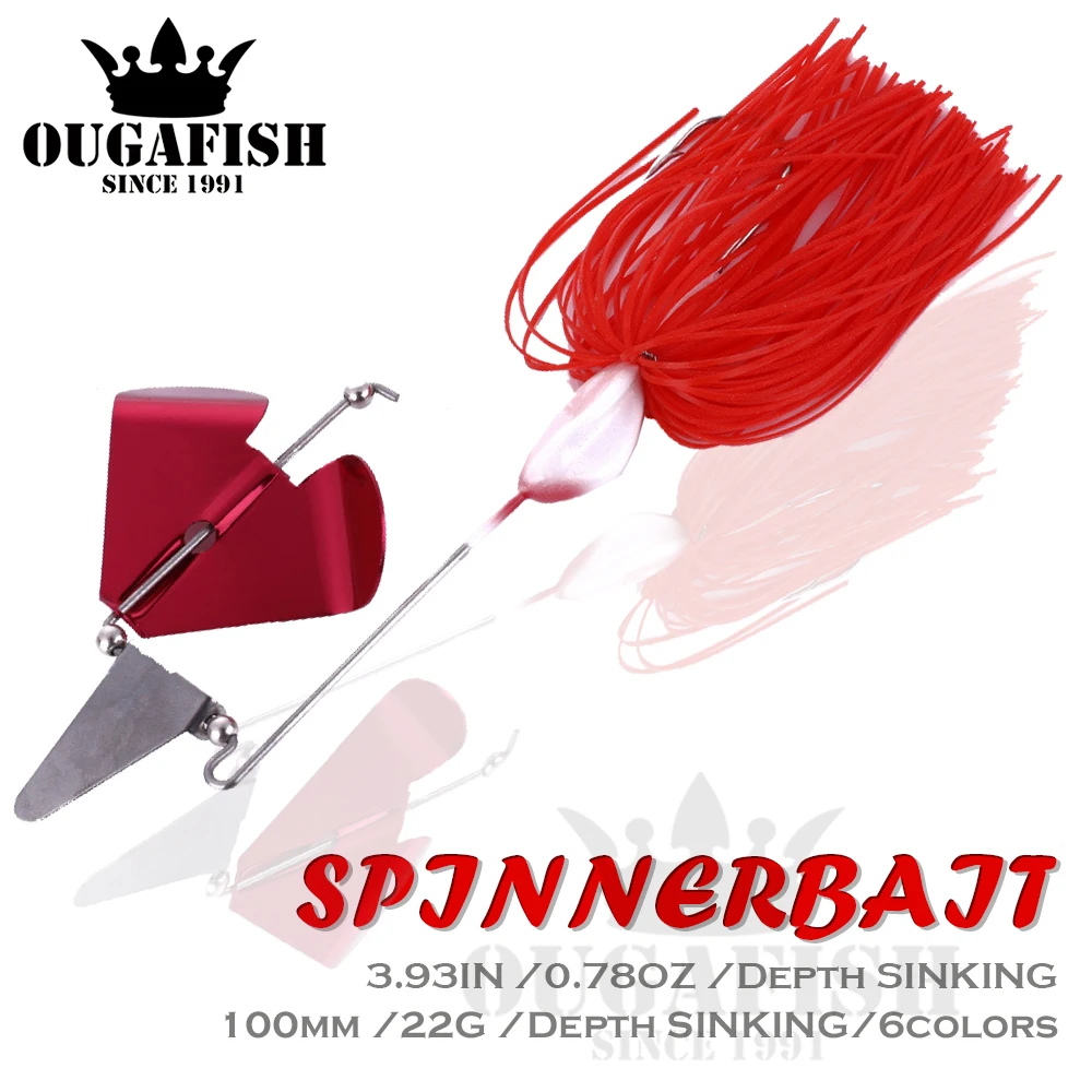 

New Fish Tackle Spinner Fishing Lure Weights 22G/100mm Surface Metal Sequin Rotary Bearded Isca Artificial Crankbait Rotary Bait