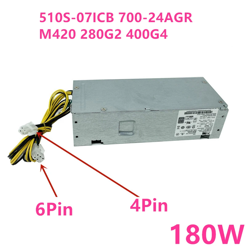 

New PSU For HP 510S 700-24AGR 280G2 400G4 6Pin 180W Power Supply PA-1181-7 PCH018 DPS-180AB-31 A 854142-003 906189-001 PCK027