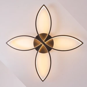 Modern led ceiling chandeliers for living room bedroom aluminum body High brightness remote control home chandelier fixture