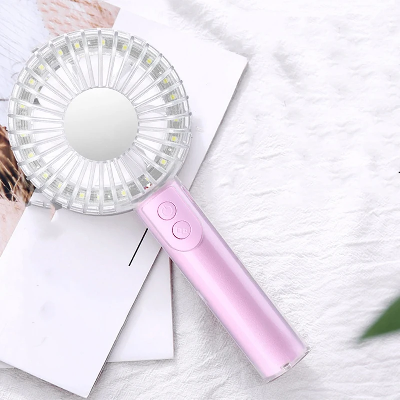 -Портативный Хрустальный мини Usb-вентилятор для носветильник креативный ручной