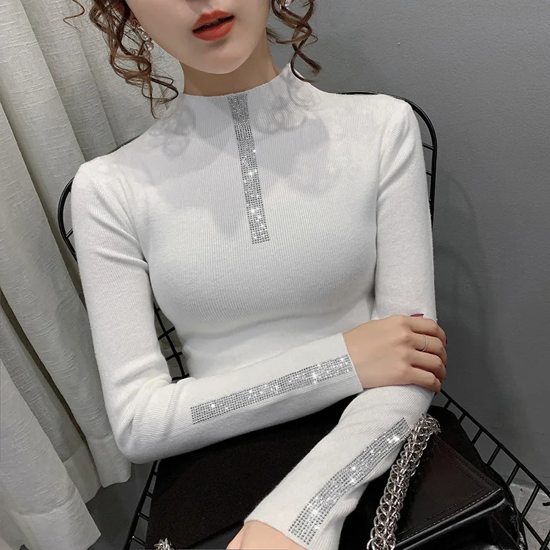

ropa de invierno mujer long sleeve crop top vintage sweater kpop clothes women clothing Pullovers kawaii sweater