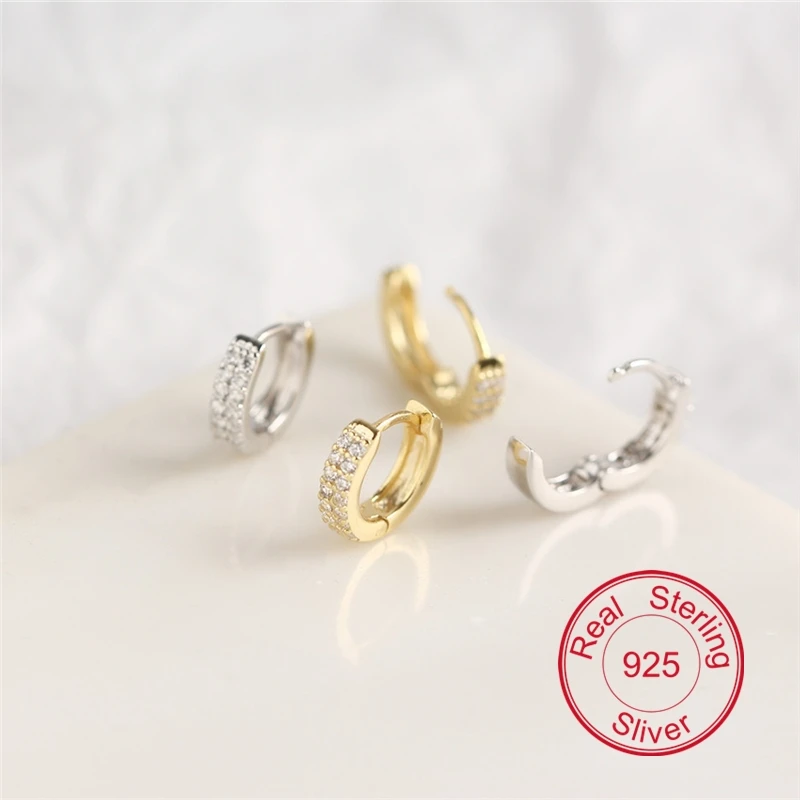 

2020 New Arrival Simple Silver Earrings Fashion S925 Sterling Silver Earrings Ins Wild Earrings For Women Gifts