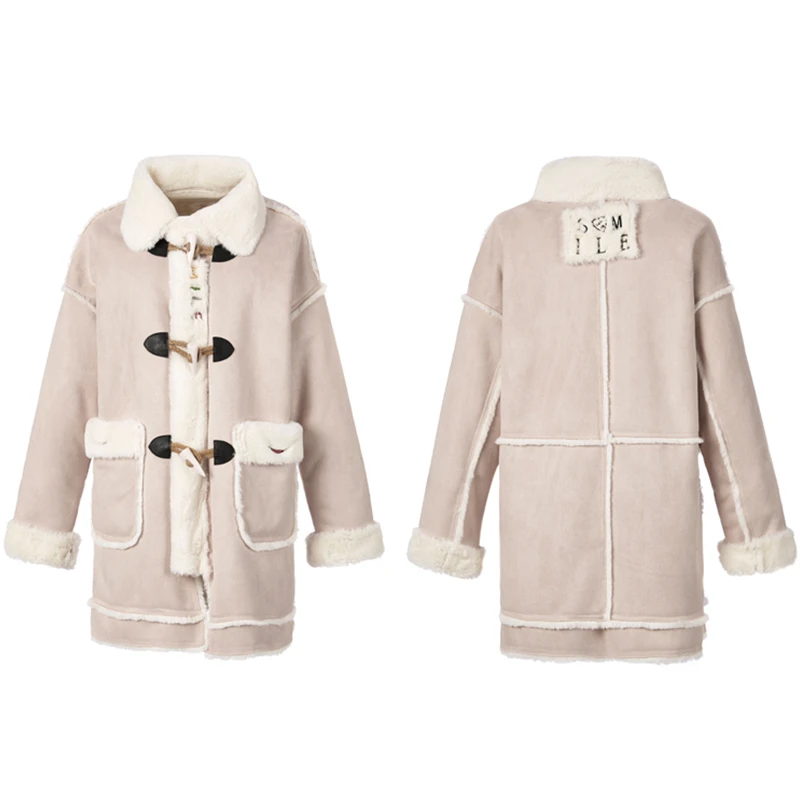 

Высококачественная зимняя куртка, Женское шерстяное пальто 2019, женское кашемировое шерстяное пальто, плотное теплое длинное пальто для жен...